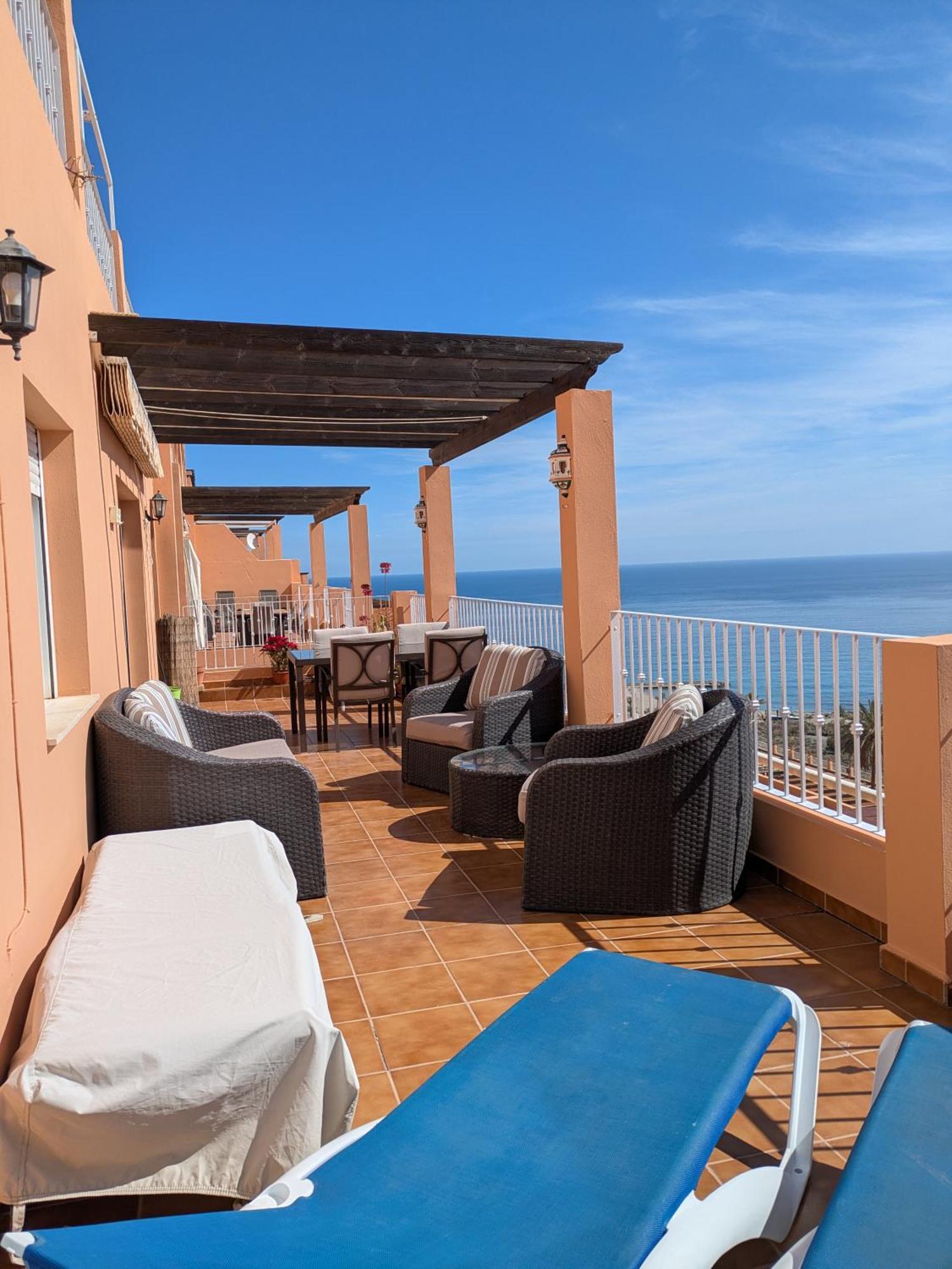 South Facing Apartment, Fantastic Sea Views,Terrace, 300M Beach モハカル エクステリア 写真