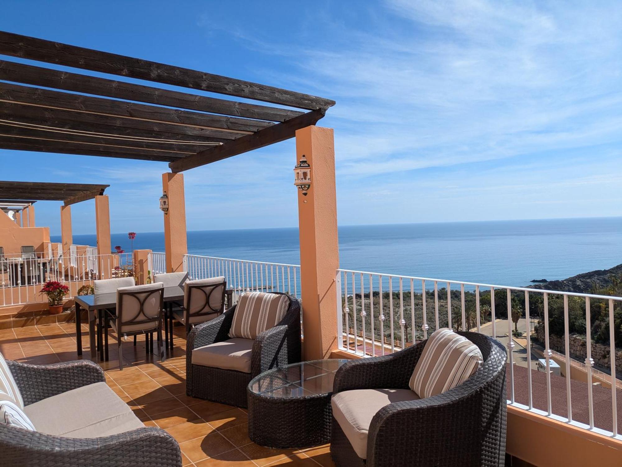 South Facing Apartment, Fantastic Sea Views,Terrace, 300M Beach モハカル エクステリア 写真